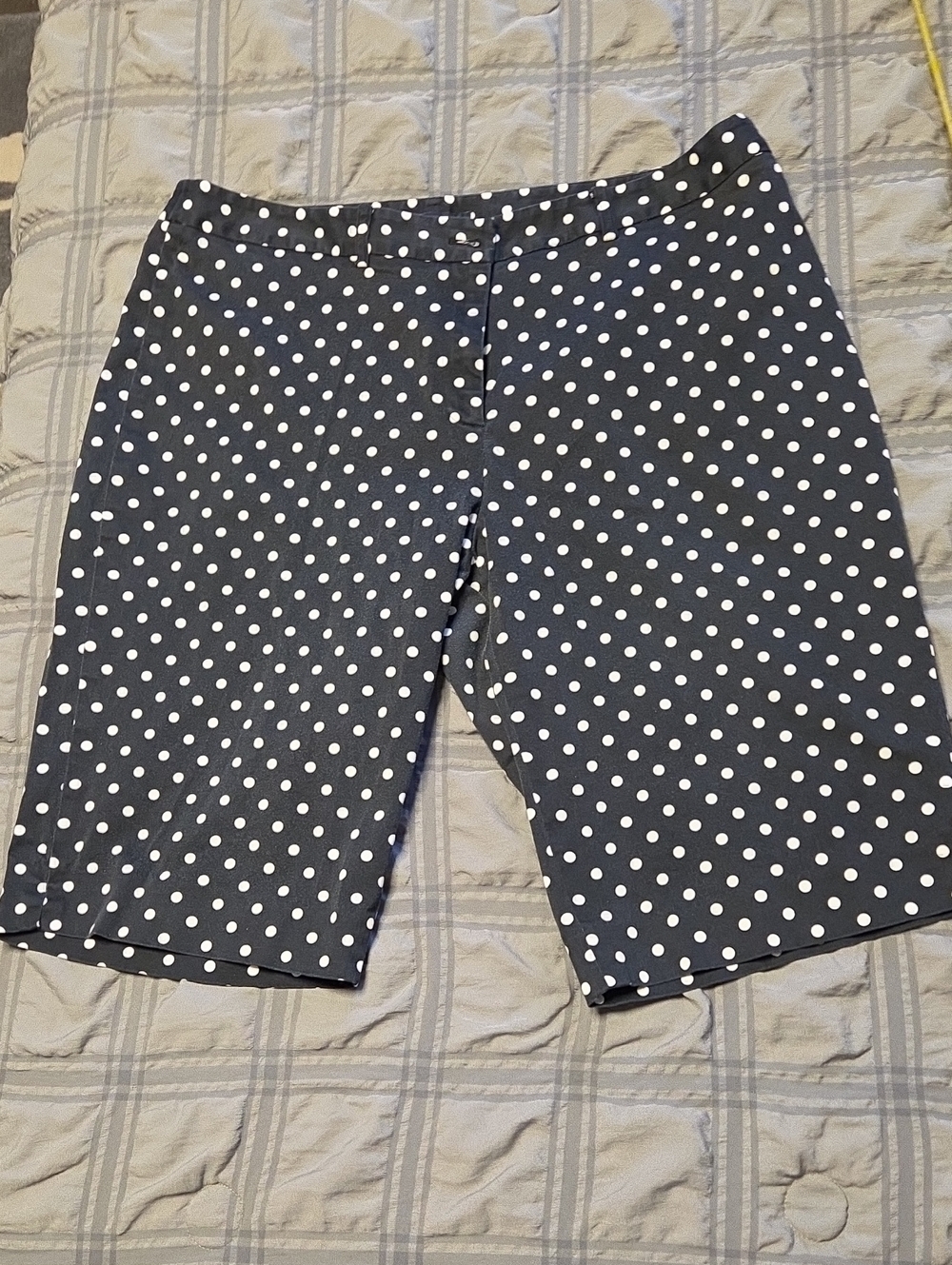 16W Jones New York Women's Navy Polka Dot Shorts - Classic Style in Fun Pattern
